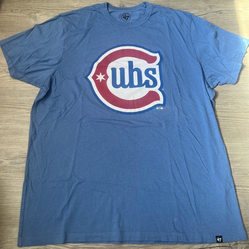 47 Brand Men’s MLB Chicago Cubs Blue T-Shirt